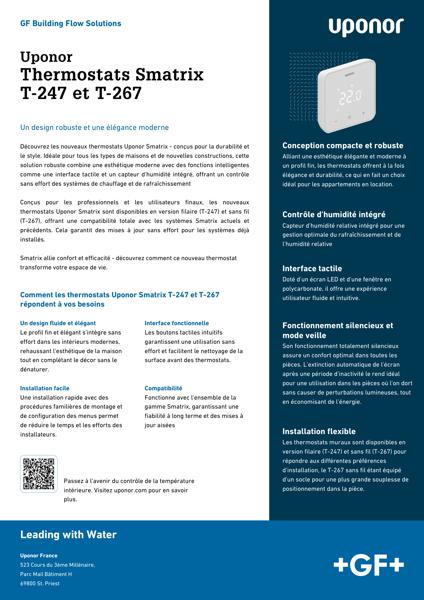 Thermostats Uponor Smatrix